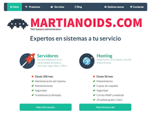 Tablet Screenshot of martianoids.com